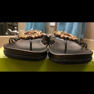 Pair of Gianni Bini Sandals. Brown/Bronze